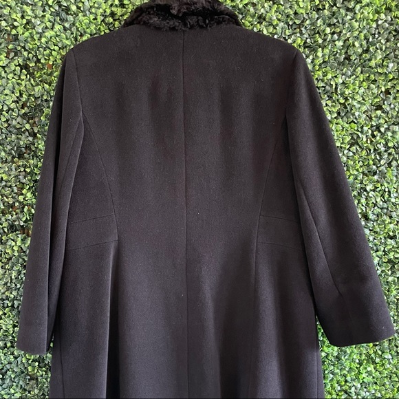 Cole Haan Angora Rabbit Hair And Wool Coat Size 10 - Picture 10 of 11